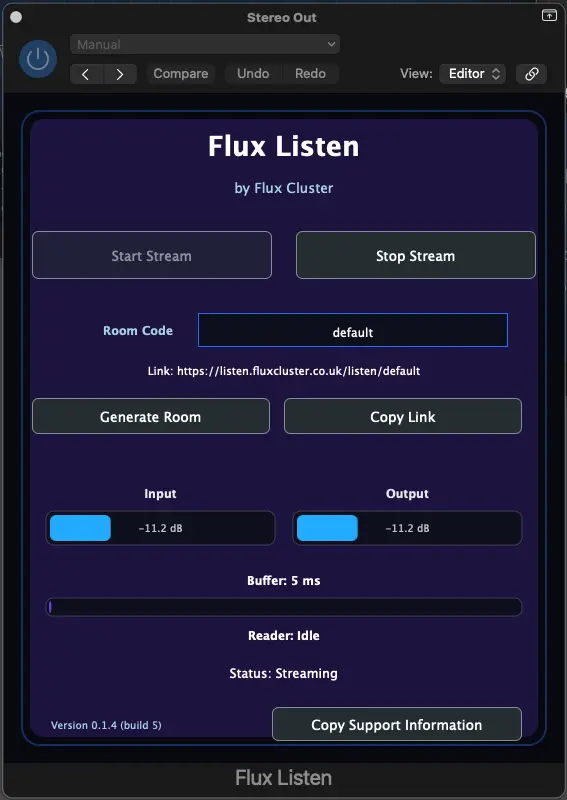 Reviewed Flux Listen AU screenshot